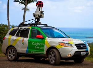 Google cars utilisé pour cartographier les routes